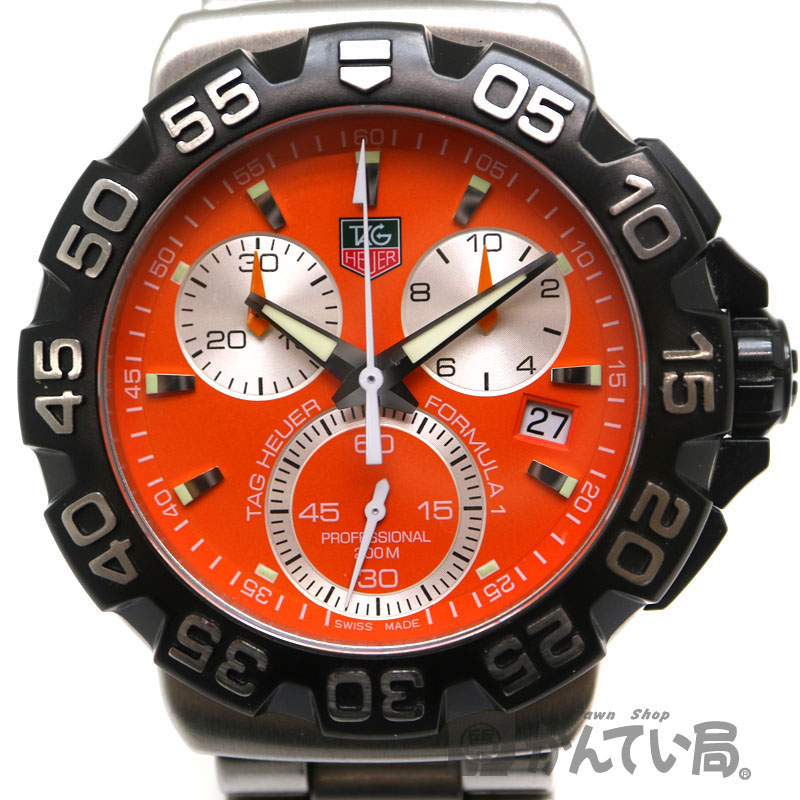 TAG-HEUER【タグホイヤー】 CAH1113　フォーミュラ1　クロノグラフ　ステンレススチール クオーツ　日付表示　200m防水　ブランド 腕時計 ファッション 【中古】 質屋 かんてい局茜部店 USED-6 A2006046