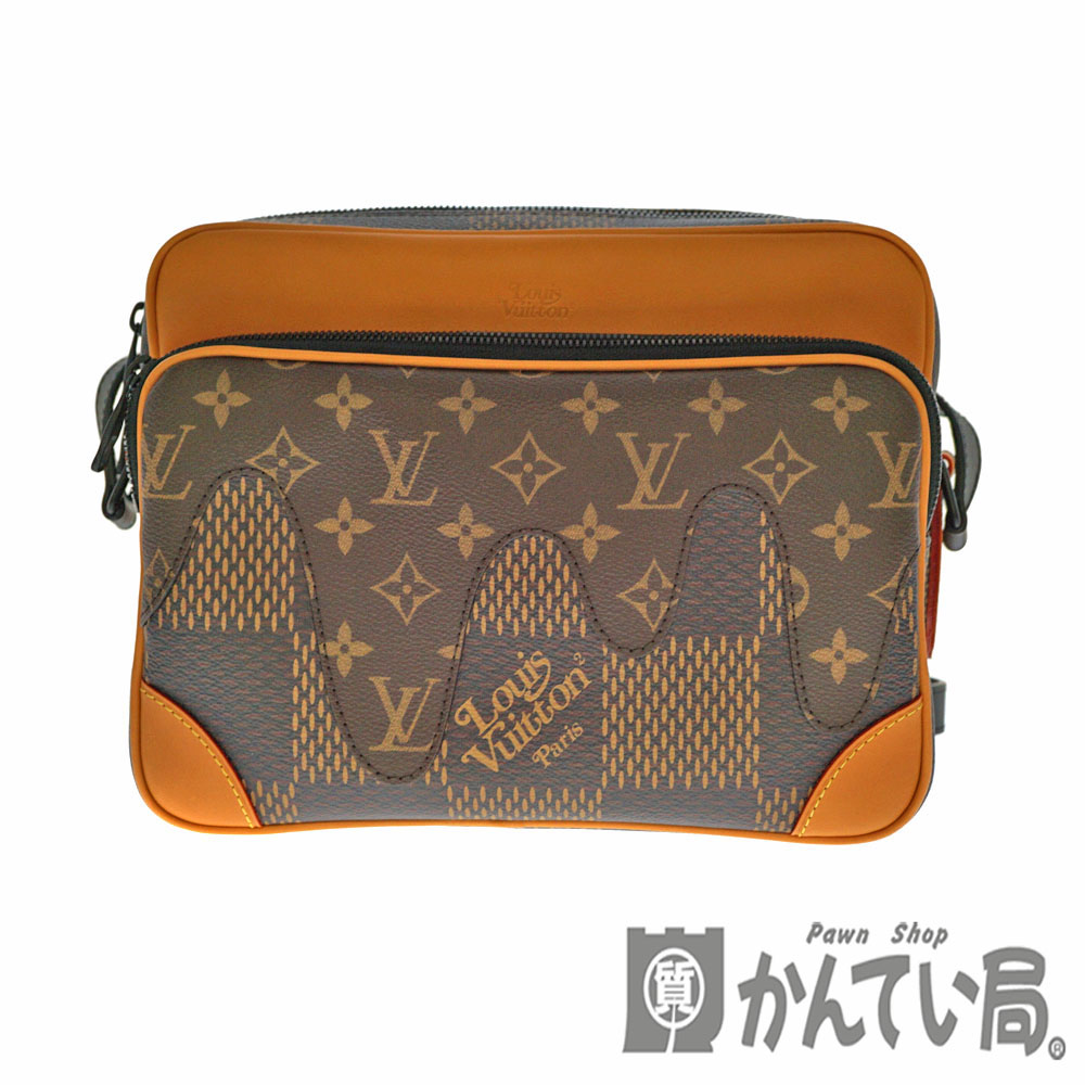 LOUIS VUITTON【ルイヴィトン】N40359　ナイルメッセンジャーPM　ダミエ・ジャイアント　モノグラムキャンバス　レザー　ショルダーバッグ　メンズ　レディース　鞄　カバン【中古】未使用品 質屋 かんてい局北名古屋店 n20-5209