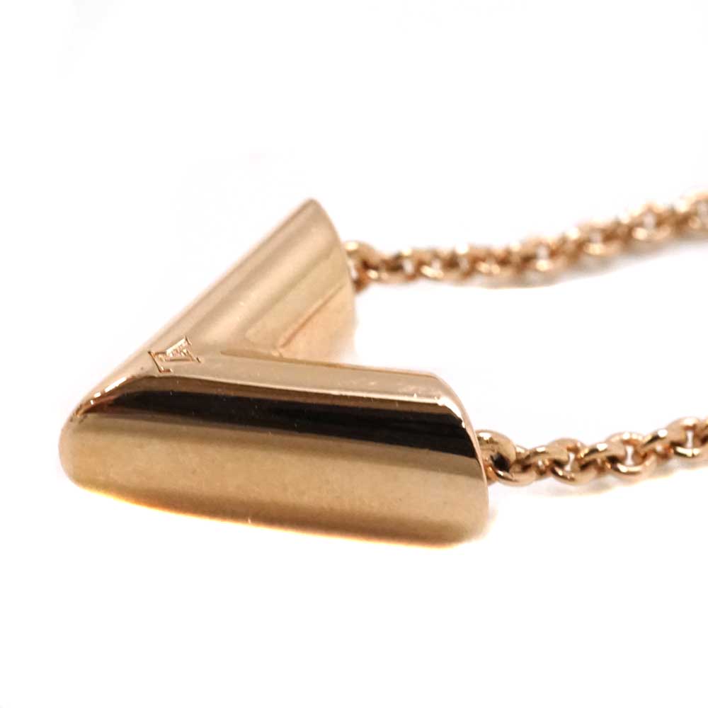 ルイヴィトン エセンシャルV ネックレス M80137ペンダント ピンクゴールド ヴィトン M80137 エセンシャル V LE0280 ネックレス メッキ