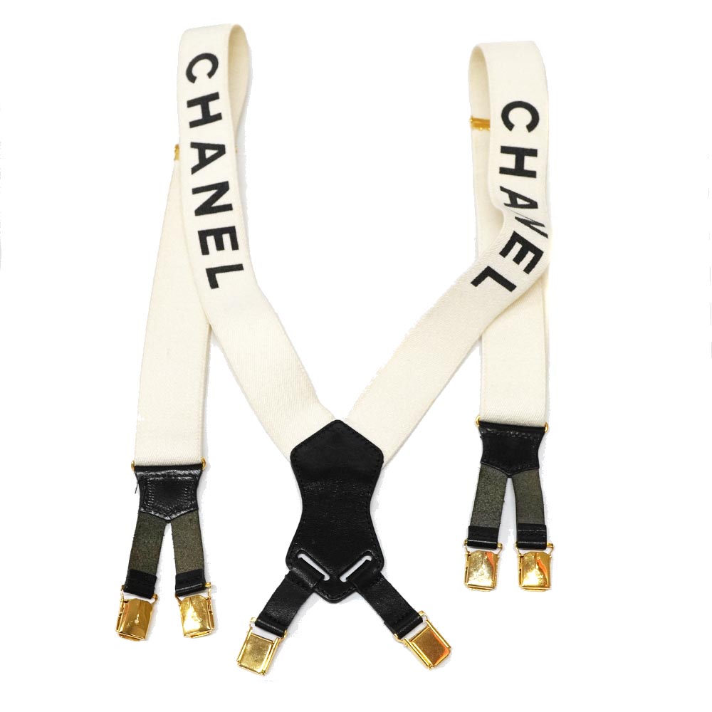 シャネル Chanel サスペンダー ベルト ファッション 小物 【中古】