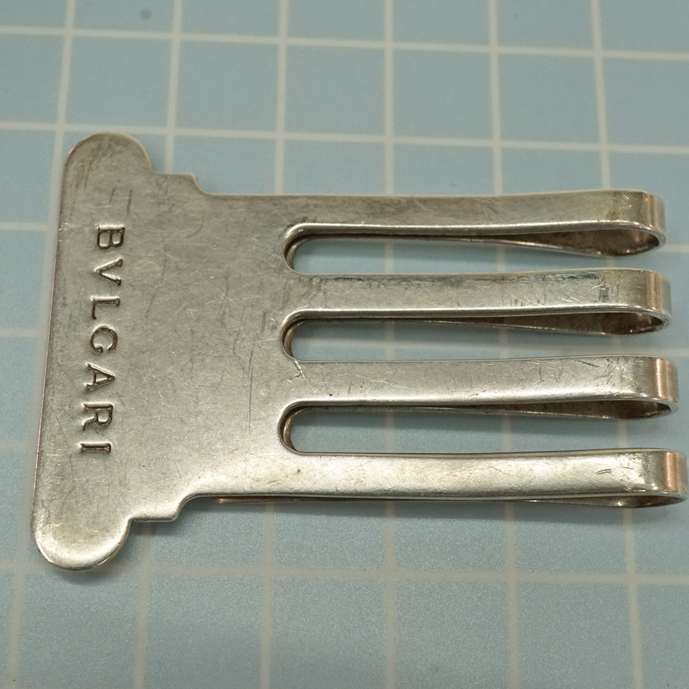 【超美品】ブルガリBVLGARI シルバー マネークリップ 専用 ケース付き 質屋かんてい局オンラインショップ / ブルガリ Bvlgari