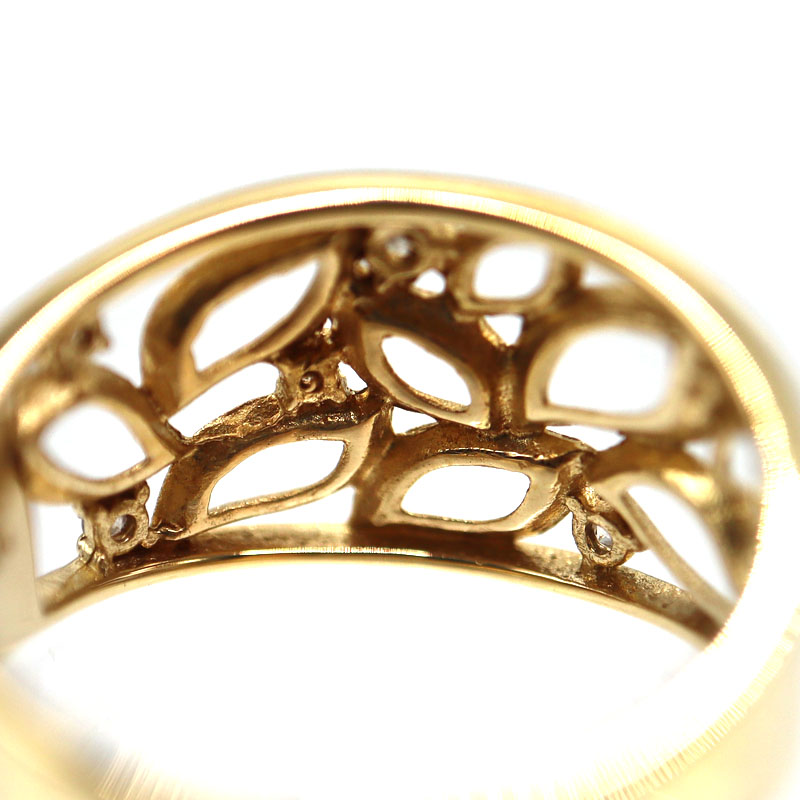 k18 メレダイヤ入り　ゴールドトップ　1、36g 美品 k18 メレダイヤ入り ゴールドトップ 1、36g 美品