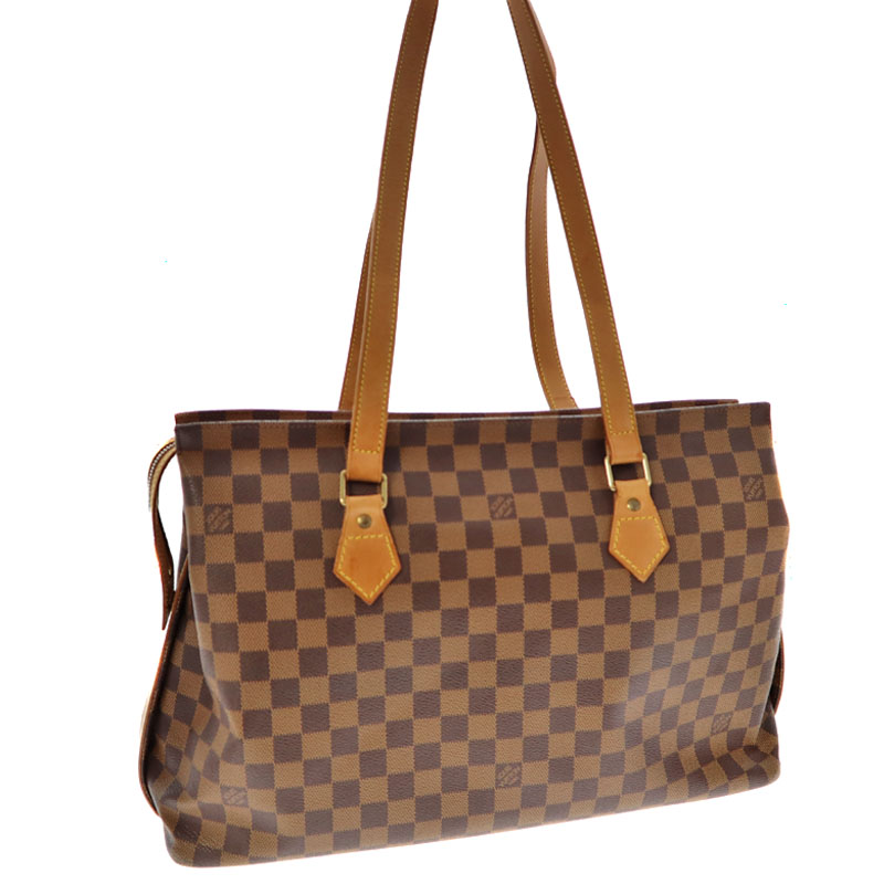 LOUIS VUITTON【ルイ・ヴィトン】 N99037 コロンビーヌ ダミエ エベヌ キャンバス ブラウン系 ヌメ革 斜め掛け ショルダーバッグ トートバッグ かばん 鞄 レディース メンズ ユニセックス カジュアル【中古】USED-6 質屋かんてい局春日井店 k21-5167