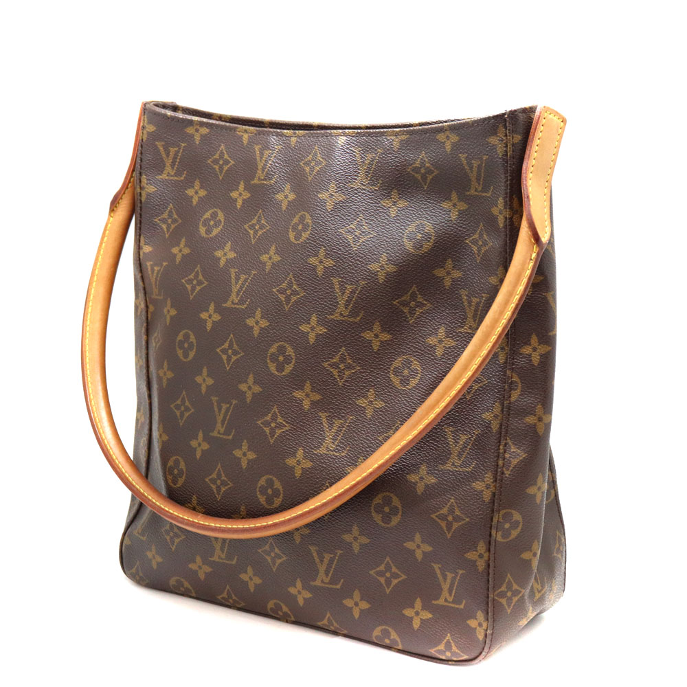 LOUIS VUITTON【ルイヴィトン】　M51145　ルーピングGM　ワンショルダーバッグ　モノグラムキャンバス/PVC　ブラウン系/茶色系　 レディース　【中古】USED-6　質屋　かんてい局茜部店　A22-8339