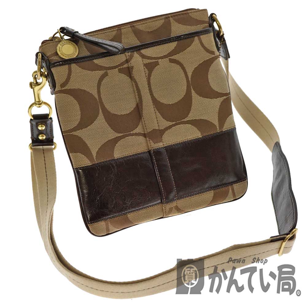 美品　コーチ　COACH ハンド　ショルダーバッグ　肩掛け　ブラウン コーチ ハンドバッグ ショルダーバッグ アウトレット レディース