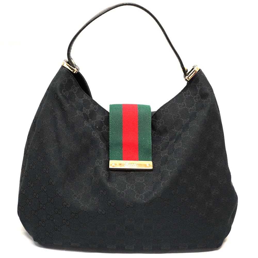 グッチ　ショルダーバッグ　GGキャンバス　総柄　ロゴプレート　レザー　美品 GUCCI グッチ ショルダーバッグ GGロゴ 総柄 レザー キャンバス 茶色