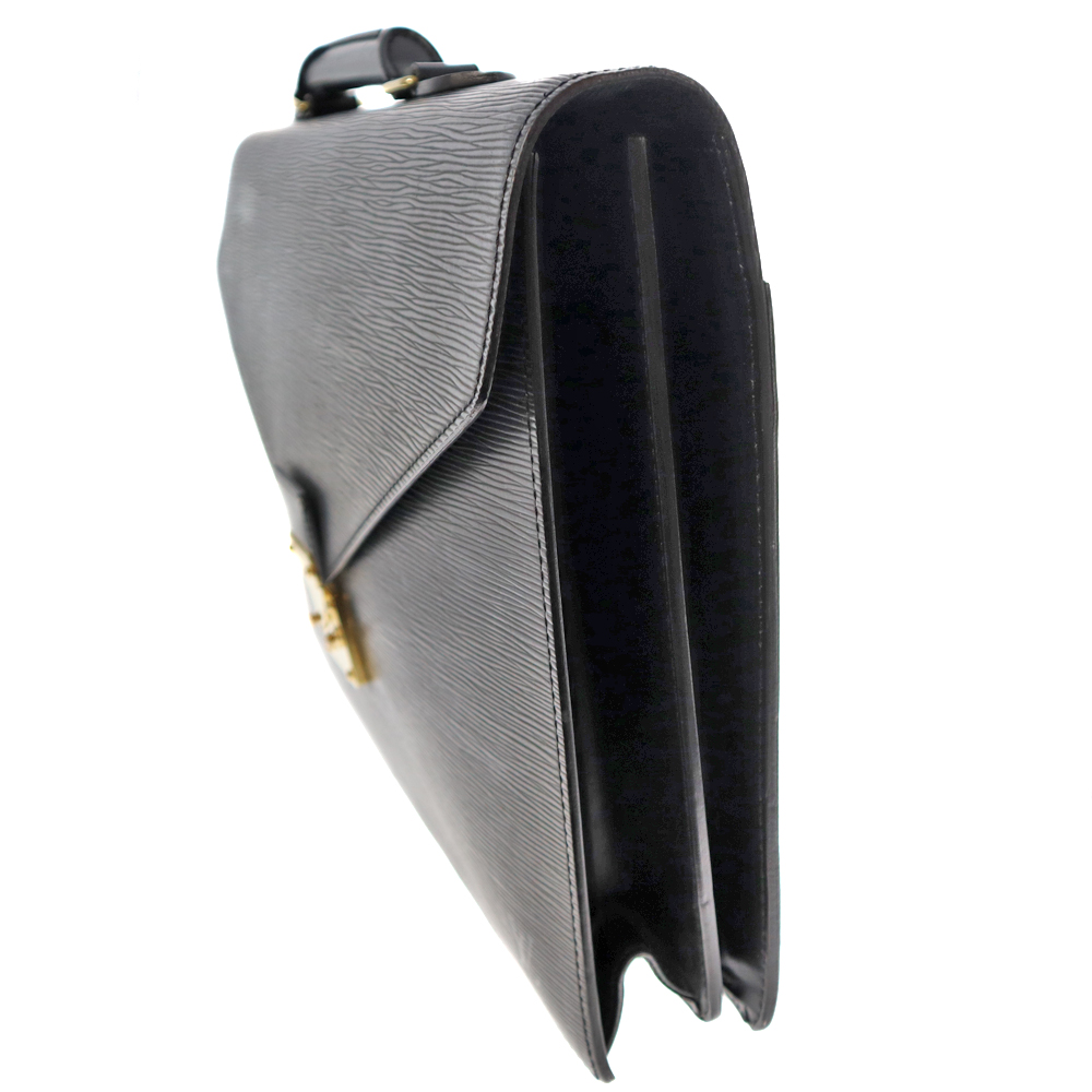 ルイヴィトン M54422 エピ レザービジネスバッグ ブリーフケース ブラック LOUIS VUITTON ルイ ヴィトン エピ セルヴィエット コンセイエ