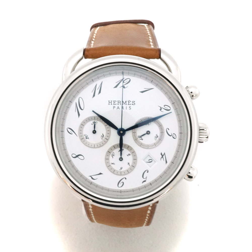 エルメス HERMES AR4.910 アルソー クロノグラフ 自動巻き メンズ