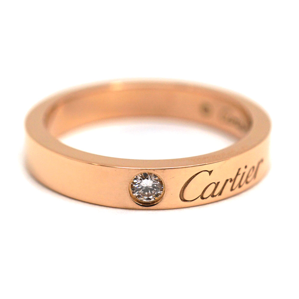 Cartier【カルティエ】　ウェディングリング　Au750　ダイヤモンド　3.4g　サイズ47(約7号)　レディース　指輪　ブランドアクセサリー　新品仕上げ済み　【中古】　USED-9　質屋　かんてい局北名古屋店　n21-7171