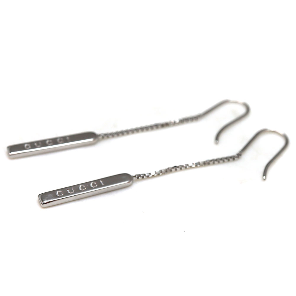 グッチ　 K18WG　18金　 ラリアット ピアス グッチ K18WG 18金 ラリアット ピアス GUCCI グッチ ラリアット