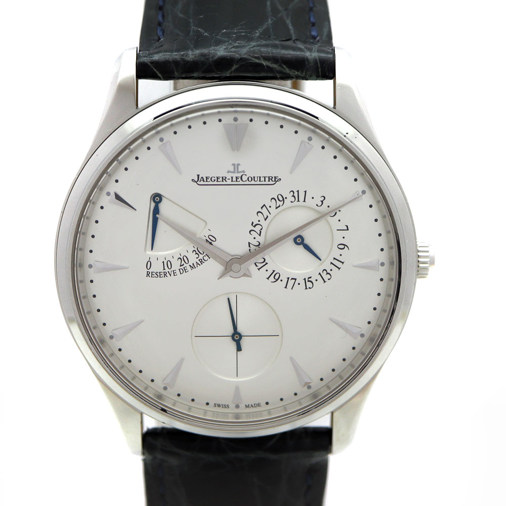 ジャガールクルト Jaeger lecoultre Q1378420 マスターウルトラスリム リザーブ ド マルシェ オートマティック シルバー 【中古】