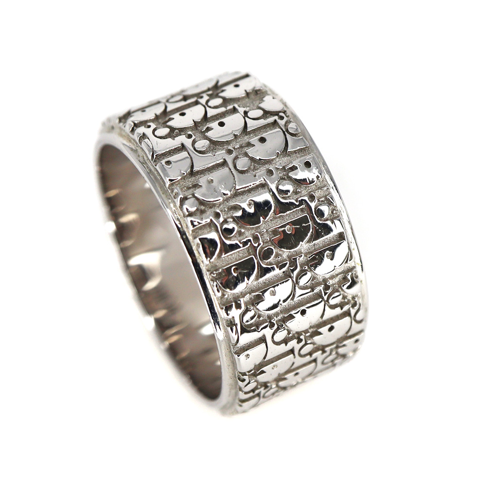 ディオール Dior ディオール オブリーク シルバー リング SV925 指輪 サイズ:M(約20号)【中古】