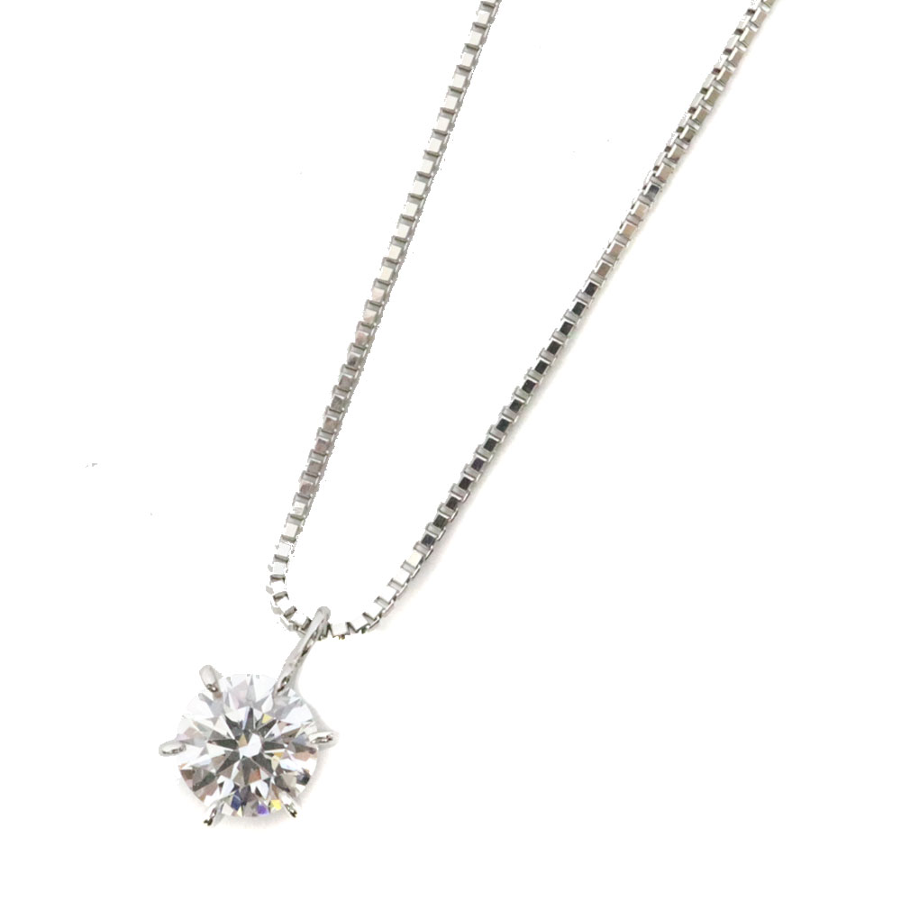 Pt850プラチナ 一粒ダイヤモンドチャーム Pt850プラチナ 一粒ダイヤモンドチャーム