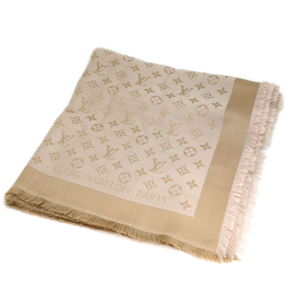 ショール ストール ルイ ヴィトン Louis Vuitton モノグラム LUIS VUITTON ショールモノグラム＜ナチュラル＞