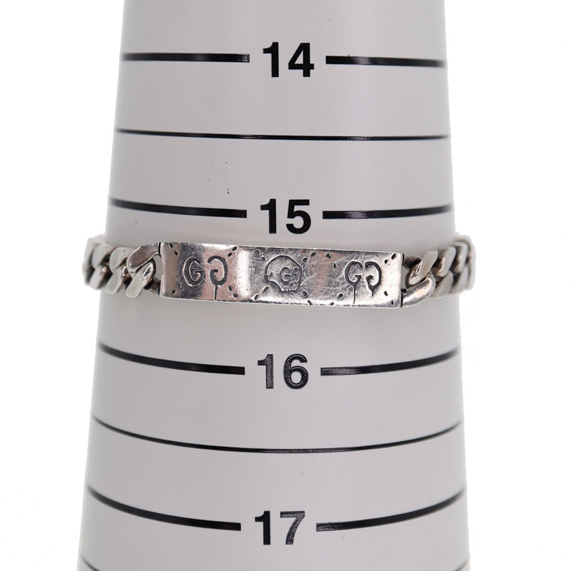 Gucci ブレスレット チェーン ゴースト SV925 サイズ16 Gucci ブレスレット チェーン ゴースト SV925 サイズ16｜質屋かんてい