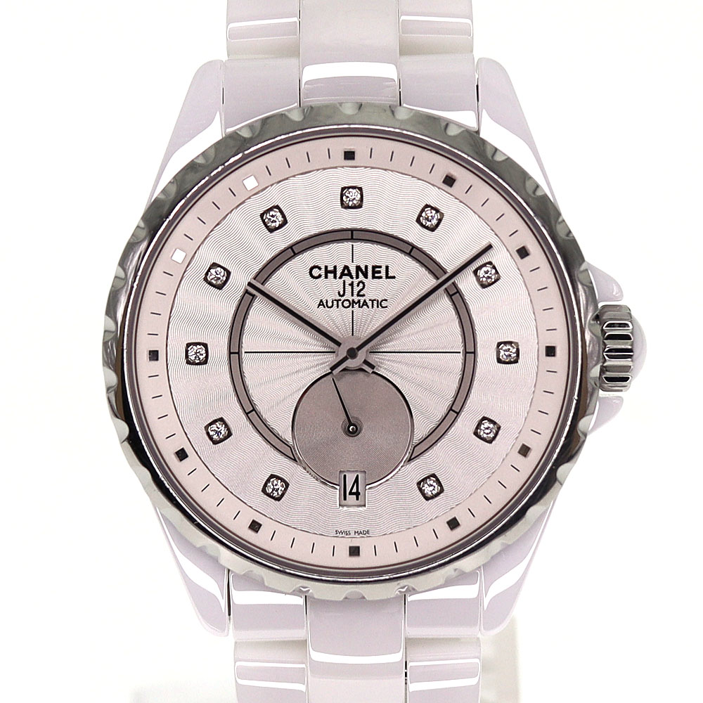 CHANEL H4345 J12-365 11P ダイヤモンド 腕時計 セラミック セラミック ユニセックス