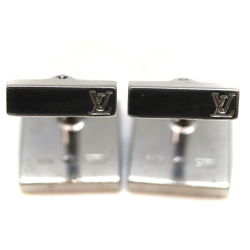 ルイヴィトン ブトン ドゥ マンシェット ダミエ16 カフス SV925 LOUIS VUITTON - 未使用ルイヴィトンブトン ドゥ マンシェット