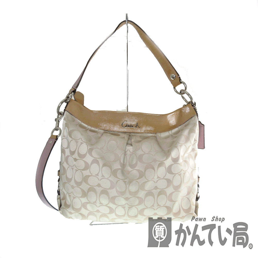 質屋かんてい局オンラインショップ / COACH【コーチ】F16181 2WAYショルダーバッグ キャンバス×レザー ベージュ系 レディース ブランド  軽量 【中古】USED-B【6】k20-5565 質屋 かんてい局春日井店