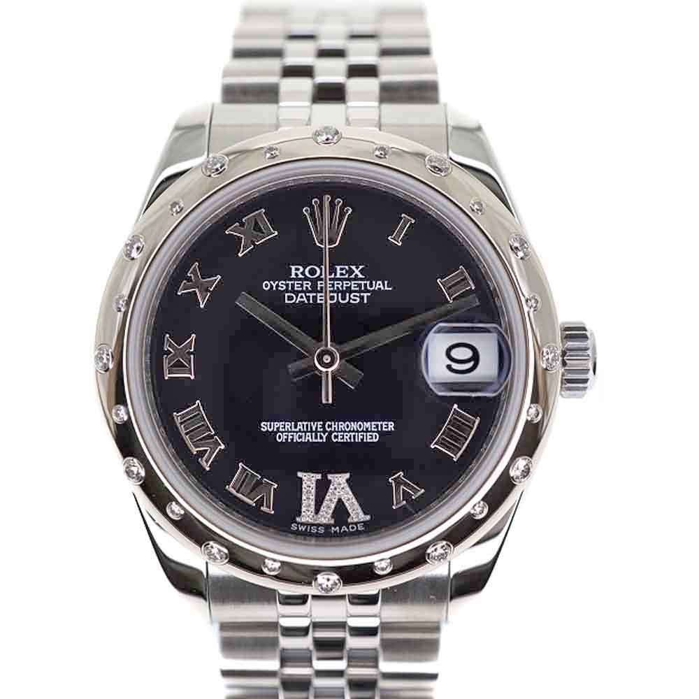 ロレックス デイトジャスト 178344 ピンク ユニセックス 時計 【中古