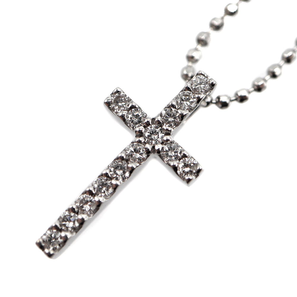 ヴァンドーム　K18ホワイトゴールド　ネックレス バイセル公式】ヴァンドーム青山 ハートモチーフ デザイン