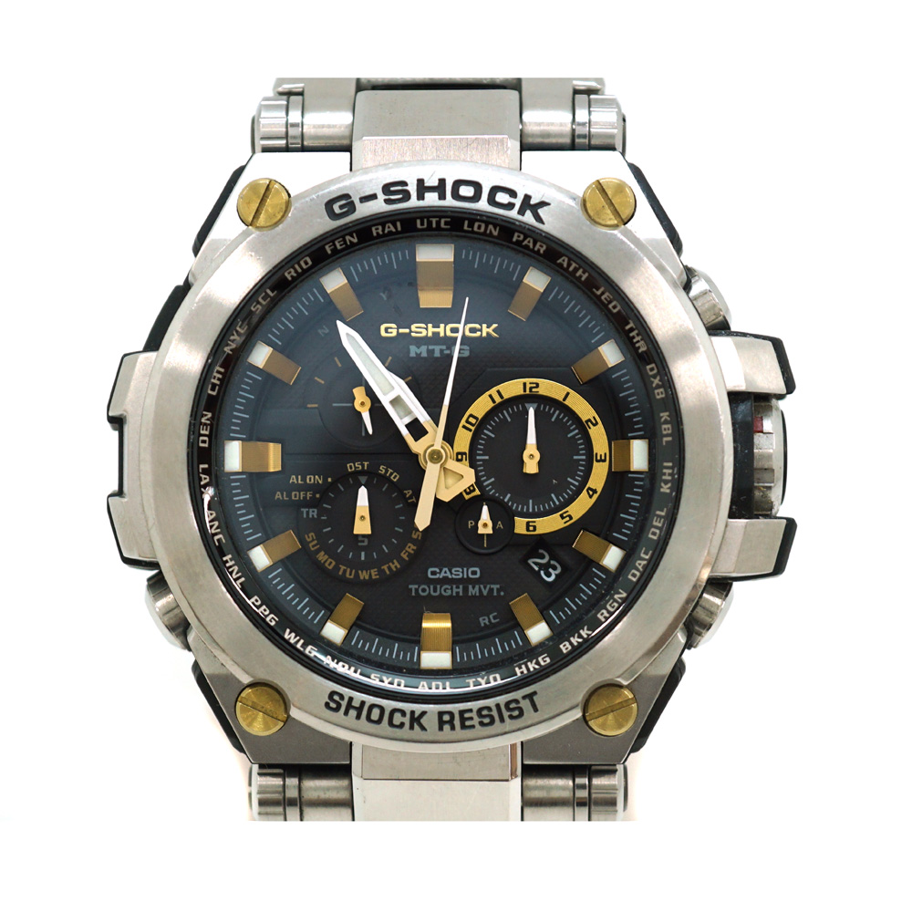 CASIO【カシオ】MTG-S1000D-1A9JF MT-G  G-SHOCK ソーラー電波 シルバー ゴールド 20気圧 メンズ 腕時計【中古】USED-6 質屋 かんてい局北名古屋店 n22-7923
