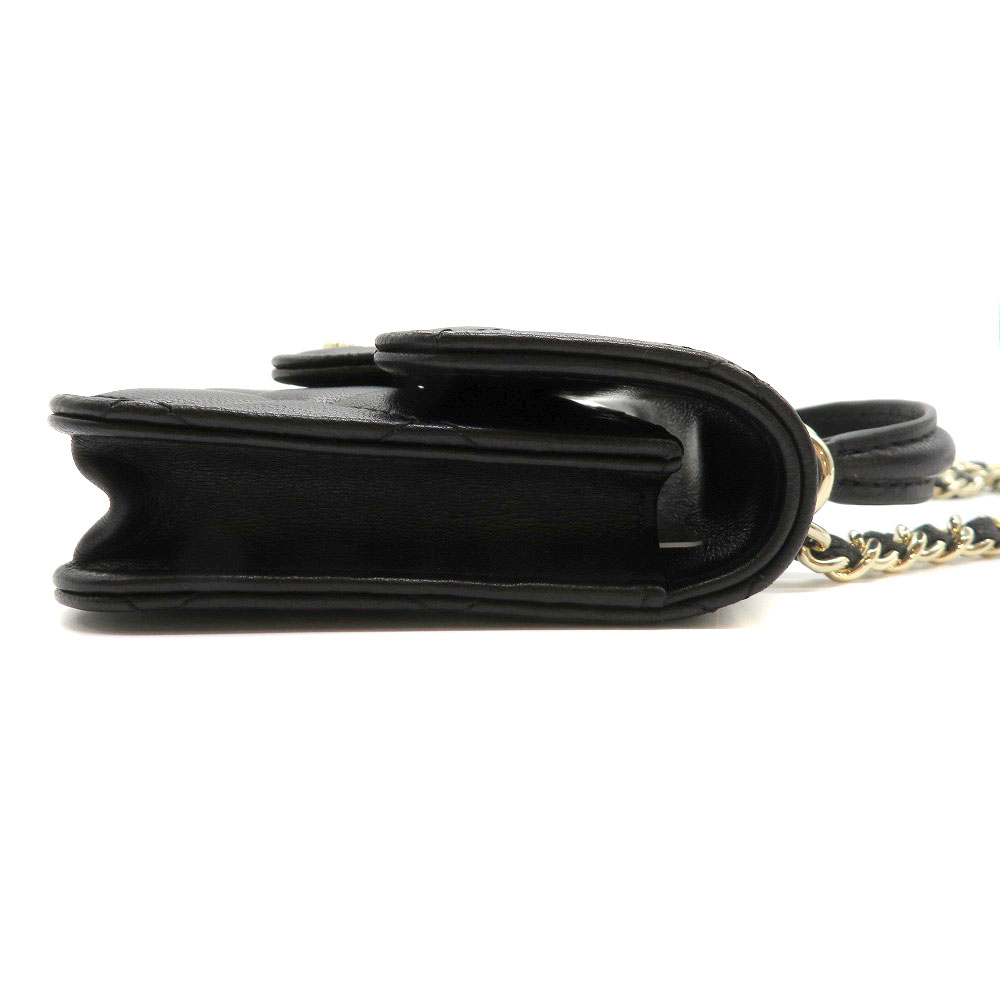 CHANEL(シャネル) 財布 マトラッセ/フラップ パース AP2200/B05810/94305 黒 2WAY/チェーンウォレット/ヴィンテージゴールド金具 ラムスキン シャネルスーパーコピー チェーンウォレット マトラッセ ココマーク