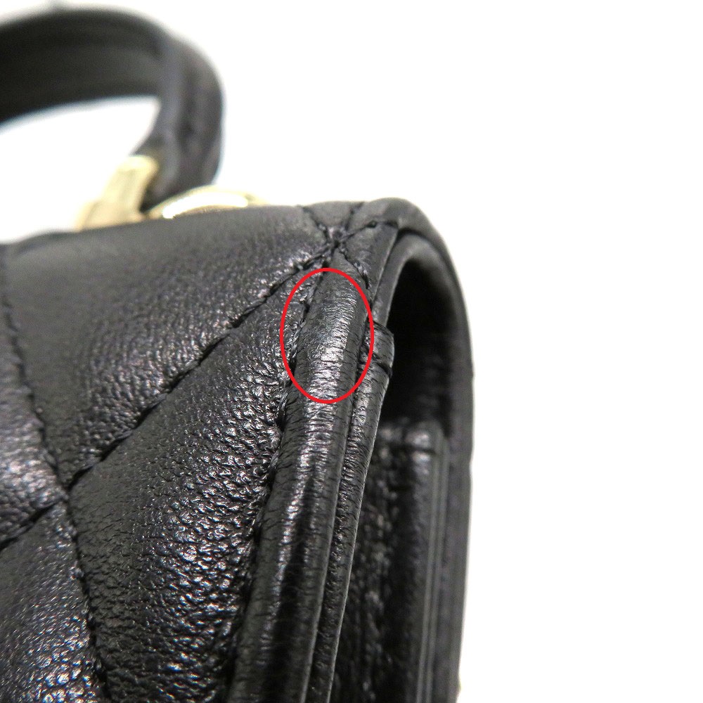 CHANEL(シャネル) 財布 マトラッセ/フラップ パース AP2200/B05810/94305 黒 2WAY/チェーンウォレット/ヴィンテージゴールド金具 ラムスキン 質屋かんてい局オンラインショップ / 細畑店 CHANEL【シャネル】AP2200