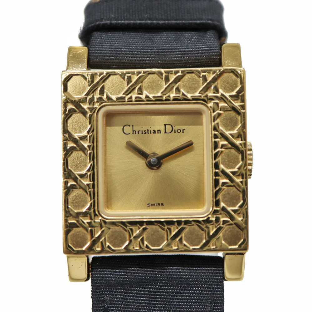 【稼働確認済】ディオール 腕時計 ラ パリジェンヌ D60-159 ゴールド