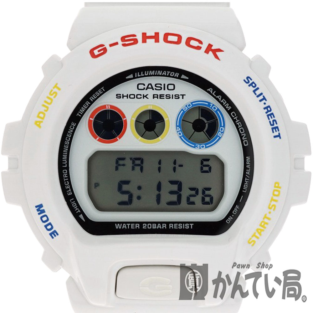 CASIO【カシオ】DW-6900MT-7JR G-SHOCK ベアブリックコラボ メンズ 腕時計 クォーツ 電池式 マルチカラー デジタル  樹脂×ステンレススチール コラボアイテム ベアブリック【中古】USED-8 質屋かんてい局細畑店 h2005769