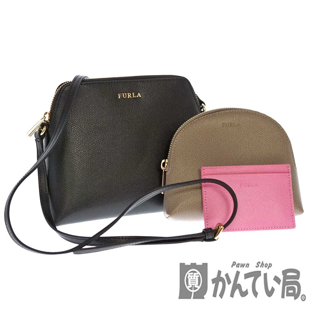 質屋かんてい局オンラインショップ / FURLA【フルラ】ボエム ショルダーバッグ レザー 斜め掛け ポーチ/カードケース付き レディース