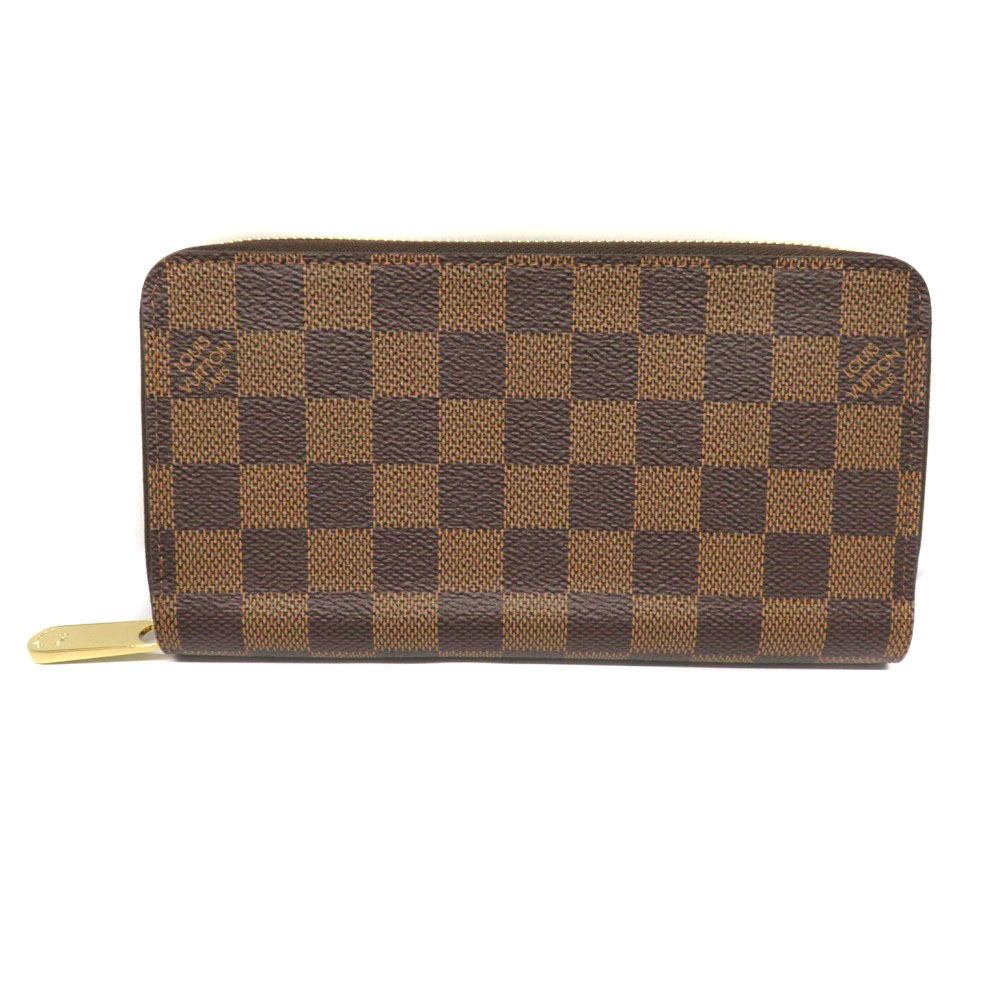 LOUIS VUITTON 【ルイヴィトン】 N60046 ジッピーウォレット 長財布 ダミエ エベヌ ローズバレリーヌ ブラウン系 ピンク系  ファスナー長財布 定番 美品 レディース ウォレット 【中古】 USED-10 質屋 かんてい局 細畑店 h2106710