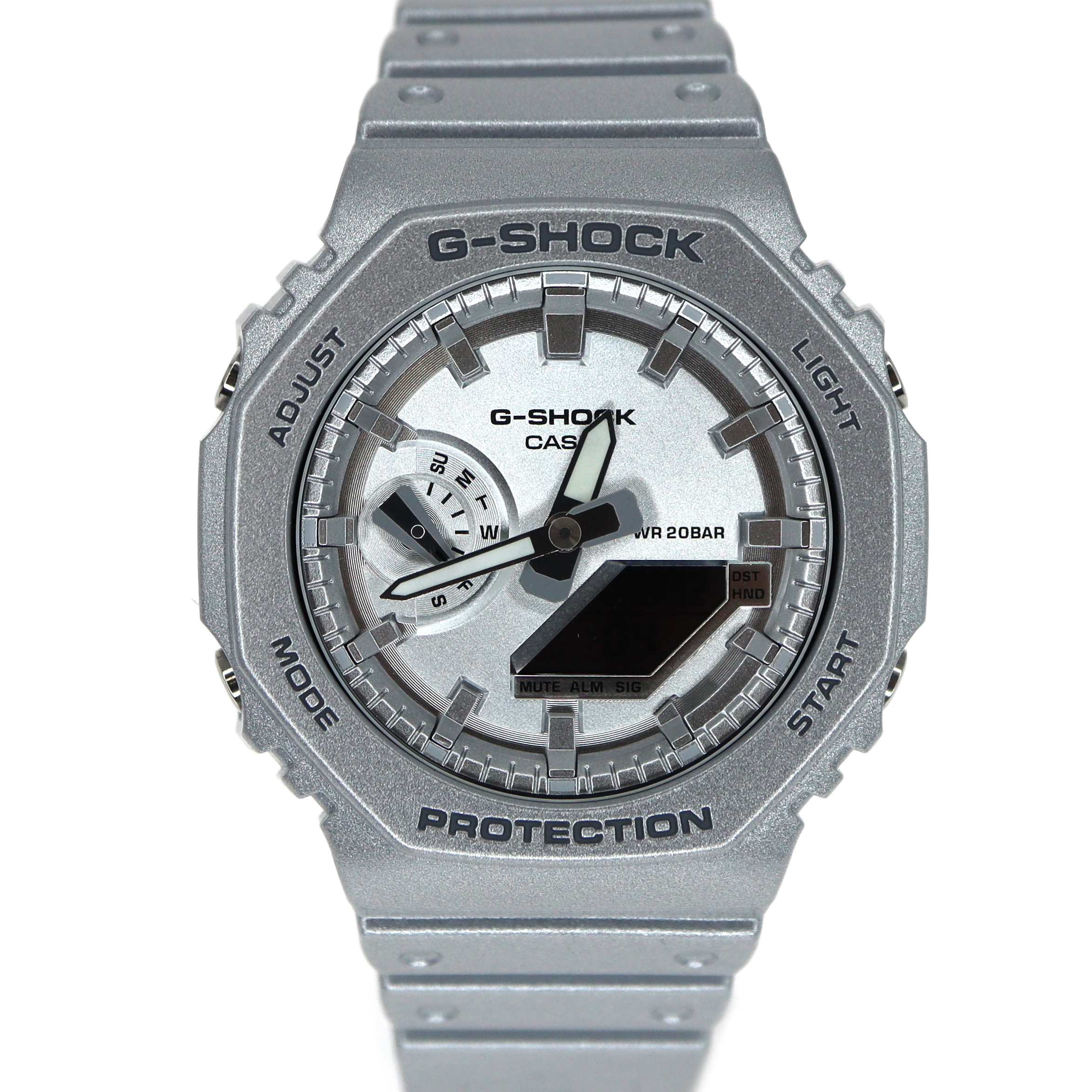 質屋かんてい局オンラインショップ / カシオ Casio GA-2100FF G-SHOCK ジーショック カシオーク シルバー 【中古】