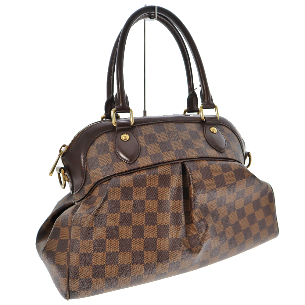 LOUIS VUITTON【ルイヴィトン】N51997 トレヴィPM ハンドバッグ ショルダーバッグ 手持ち 肩掛け 2WAY かばん 鞄 ダミエ キャンバス エベヌ ブラウン系 ブランド レディース【中古】USED-6 質屋かんてい局春日井店 k22-6738