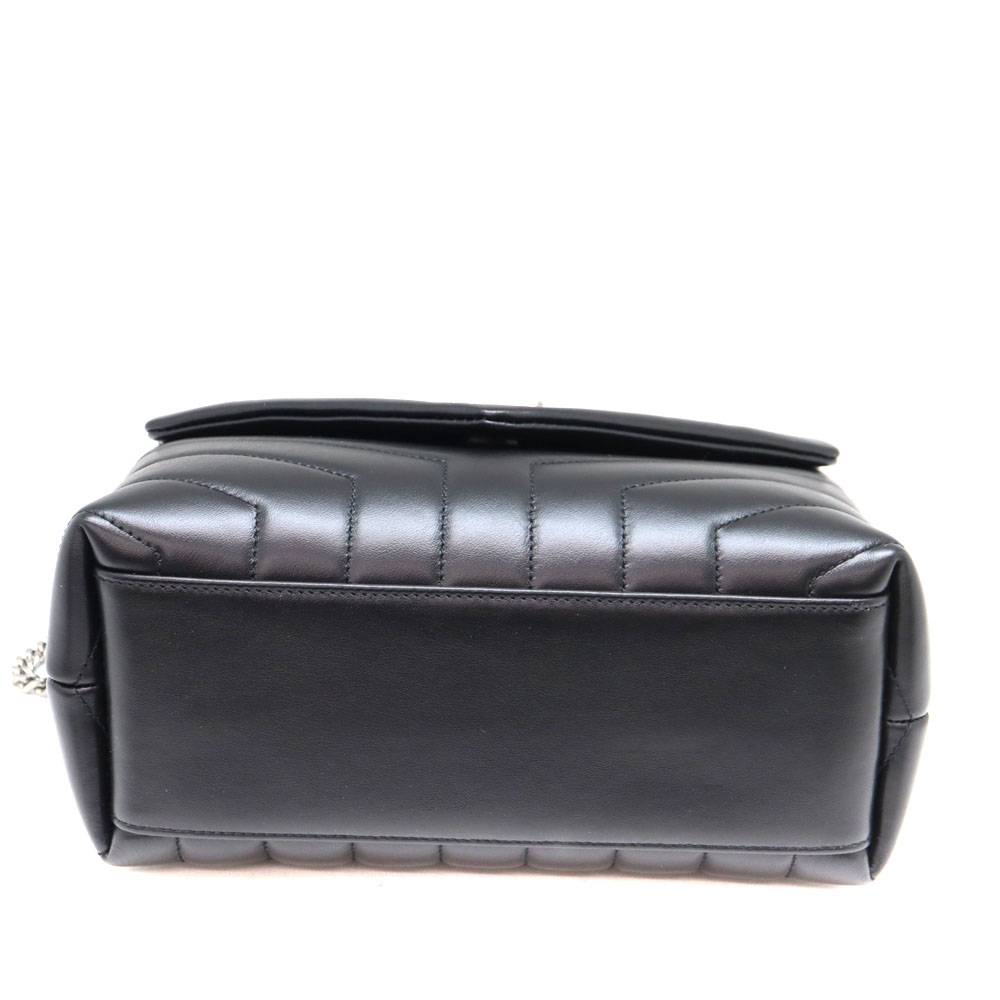 SAINT LAURENT ブラックレザーショルダーバッグ 質屋かんてい局オンラインショップ / 茜部店 SAINT LAURENT