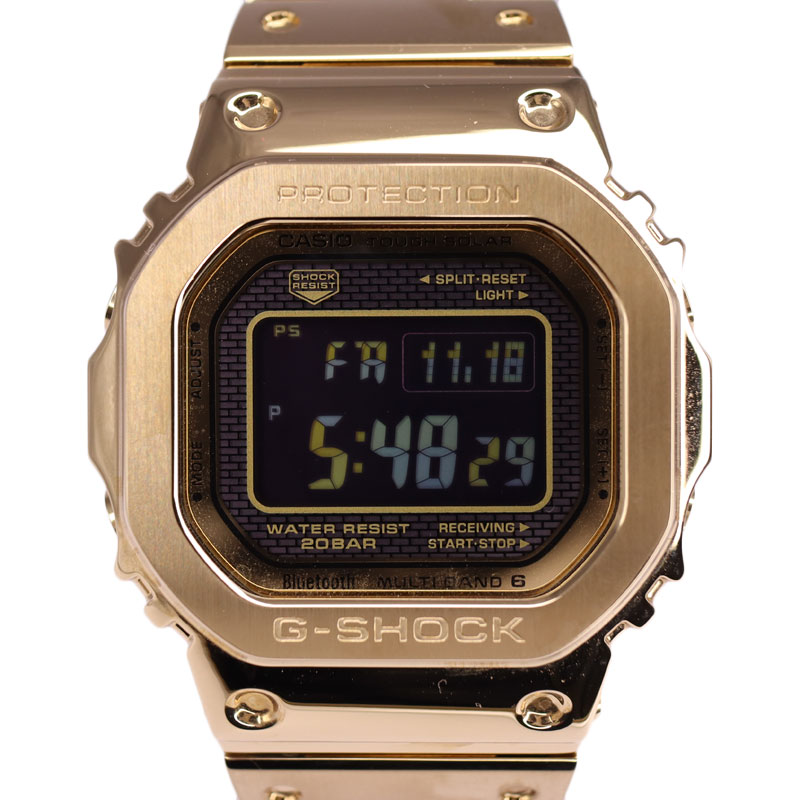 CASIO【カシオ】GMW-B5000GD-9JF G-SHOCK 5000シリーズ ゴールド ステンレススチール メンズ 腕時計 【中古】USED-7 質屋 かんてい局小牧店 c22-6605