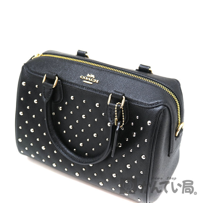 【未使用品】コーチ　レザー　2WAYハンドバッグ　ブラック コーチ COACH コーチ ショルダーバッグ レディース COACH 2Way