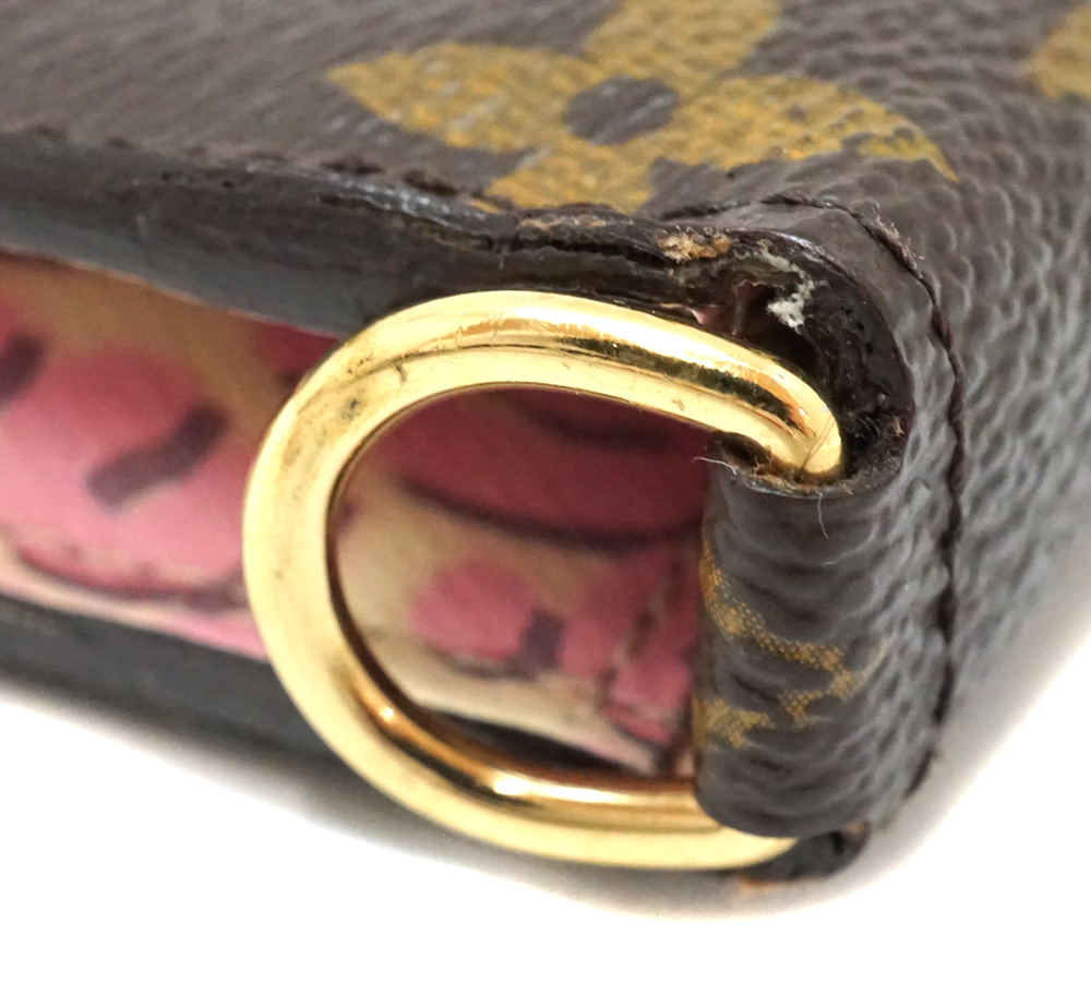 LV ポルトフォイユアンソリット レオパード 二つ折り長財布 イニシャルHY入