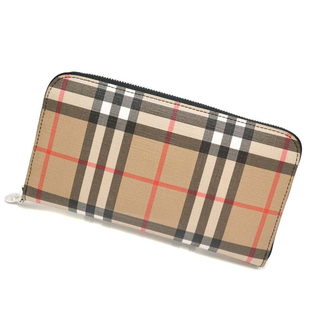 BURBERRY バーバリー チェック サイフ 長財布 財布 ウォレット メンズ