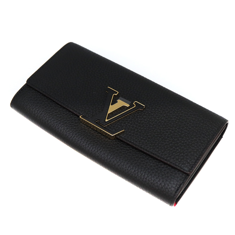 良品 ルイヴィトン M61248 トリヨン ポルトフォイユ・カプシーヌ ブラック LOUIS VUITTON - 良品 ルイヴィトン M61248 トリヨン