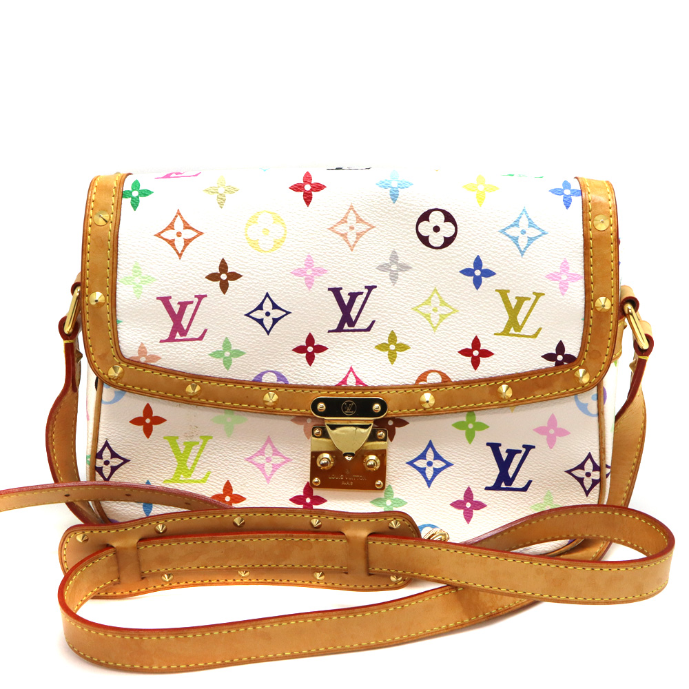 ルイ・ヴィトン Louisvuitton M92661 ソローニュ ショルダーバッグ モノグラムマルチカラー ホワイト レディース【中古】