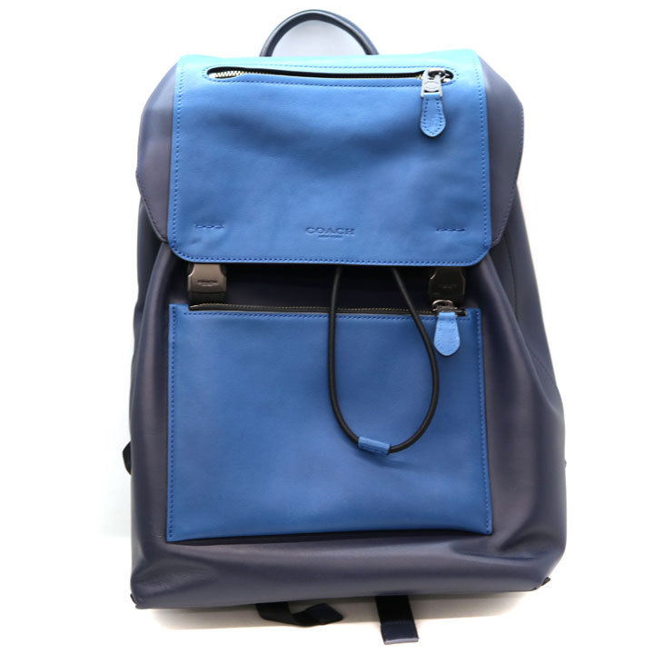 コーチ リュック エッジ ビジネス A4 シグネチャー レザー ブルー 質屋かんてい局オンラインショップ / COACH【コーチ】71989