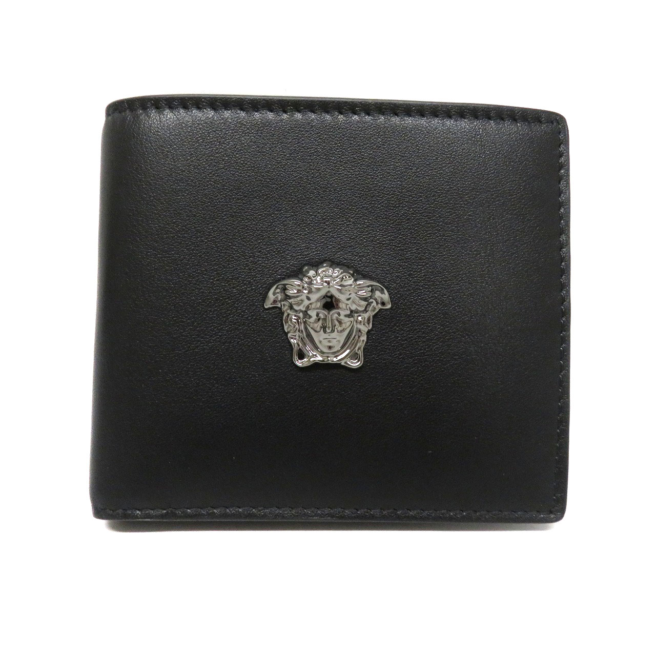 ヴェルサーチェ  二つ折り財布 DPU6737 VERSACE（ヴェルサーチェ） 財布 ベルサーチ メドゥーサ 二つ折り レザー ブルー×ゴールド DPU6737-1A03190-1UC3V :  WOODNET - 通販 - Yahoo!ショッピング 
