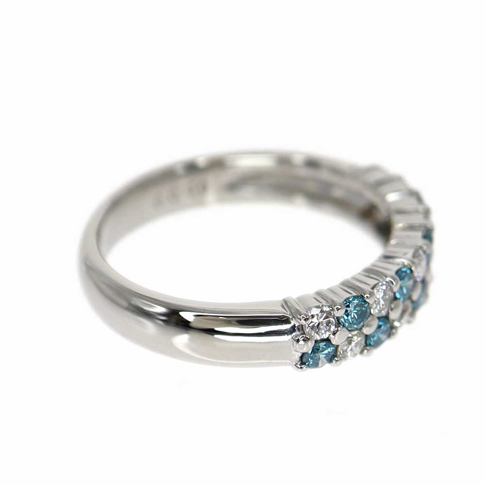 Pt900 ブルー ダイヤモンド 1.03ct プラチナ ダイヤ リング 指輪ダイヤ指輪