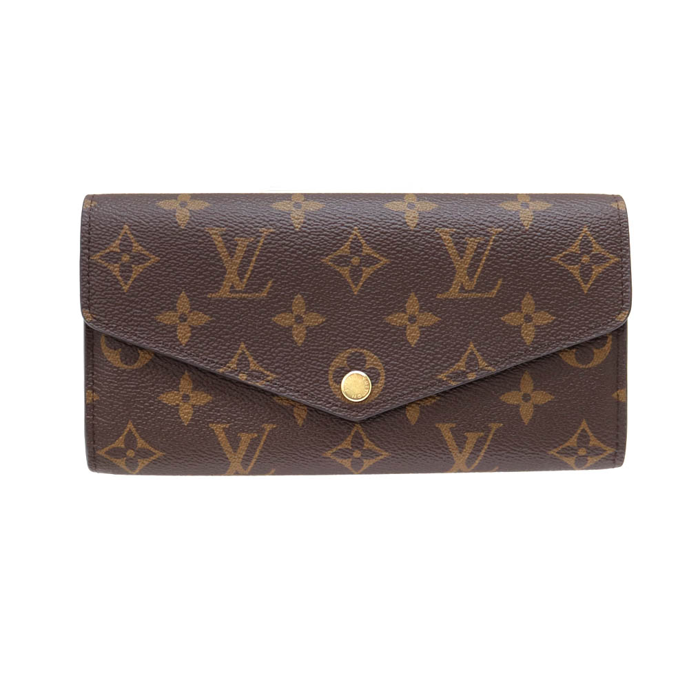 ルイヴィトン Louis vuitton M62235 ポルトフォイユ サラ 長財布 ブラウン ピンク【中古】