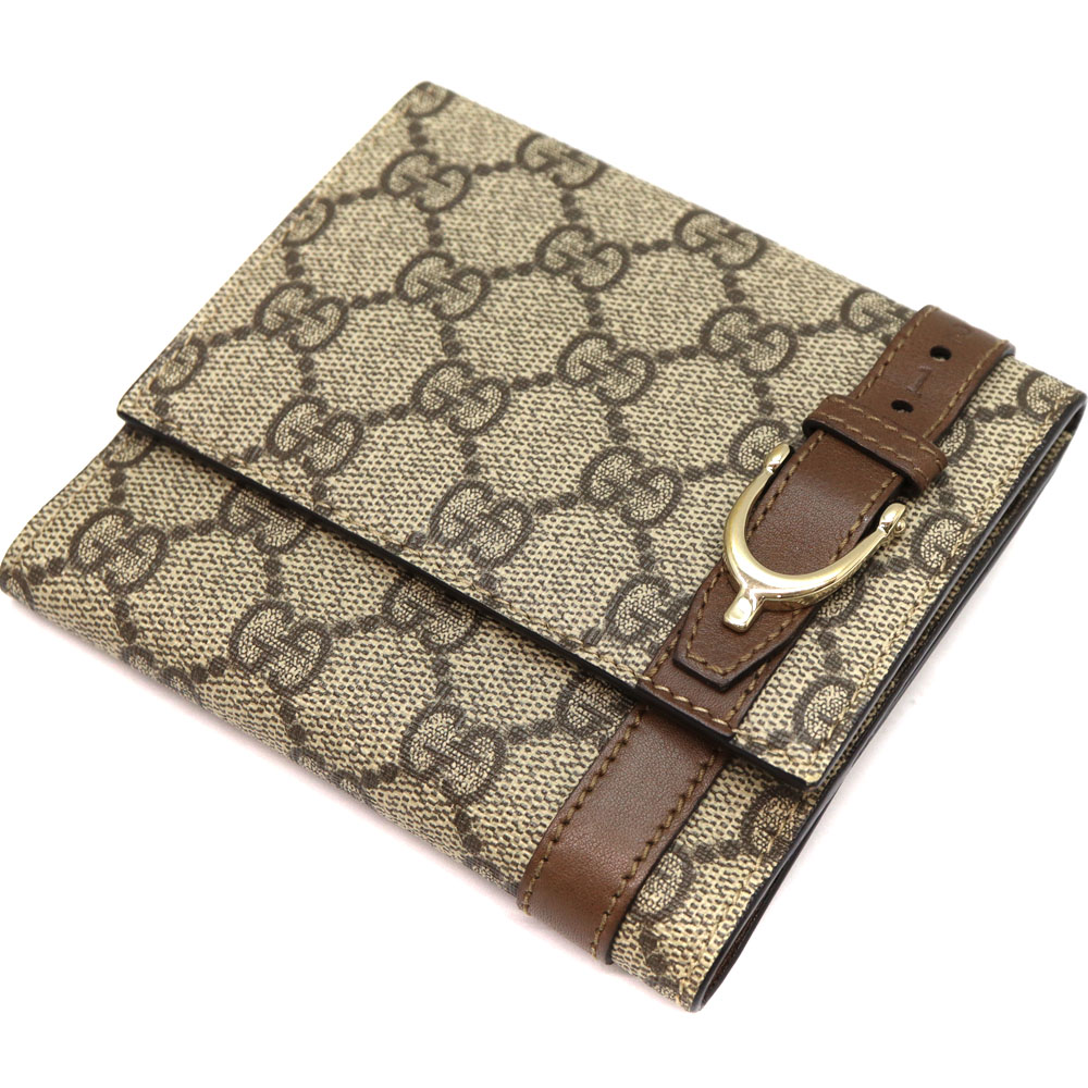 GUCCI グッチ小銭入れ付き二つ折り長財布ダブルGロゴ GUCCI 二つ折り