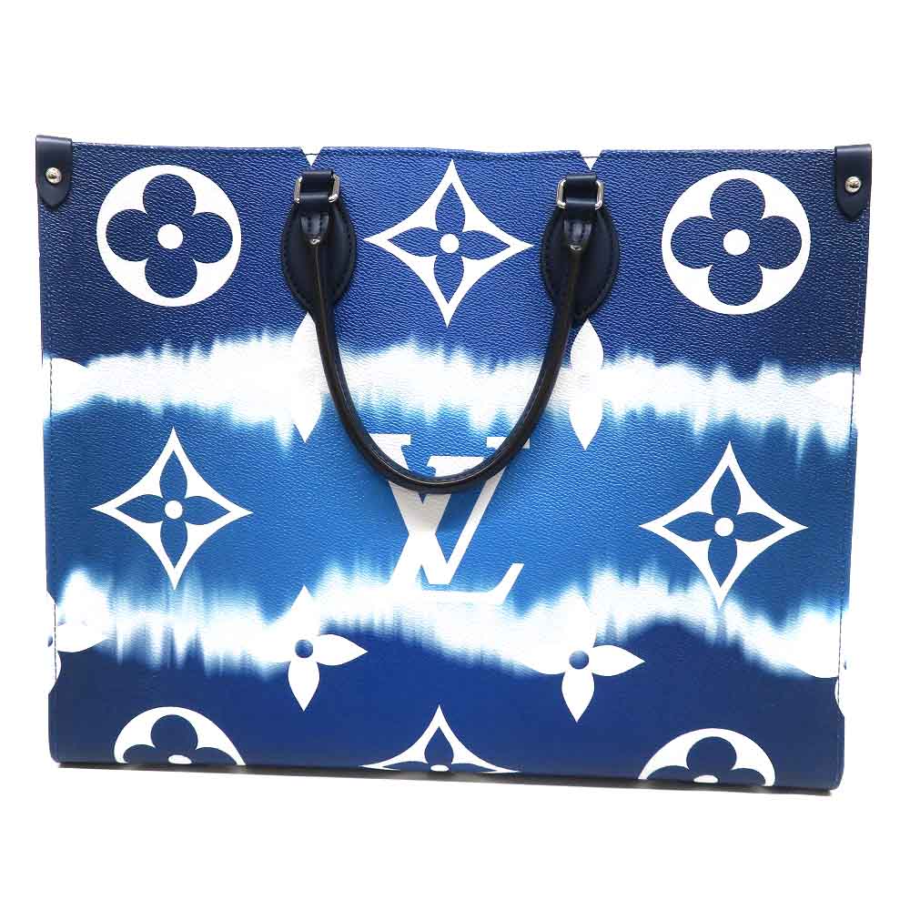 LOUIS VUITTON 【ルイヴィトン】 M45120 オンザゴーGM ハンドバッグ トートバッグ ブルー系 エスカル 2020年春夏新作 レディース メンズ 【中古】 USED-8 質屋 かんてい局細畑店 h2208036