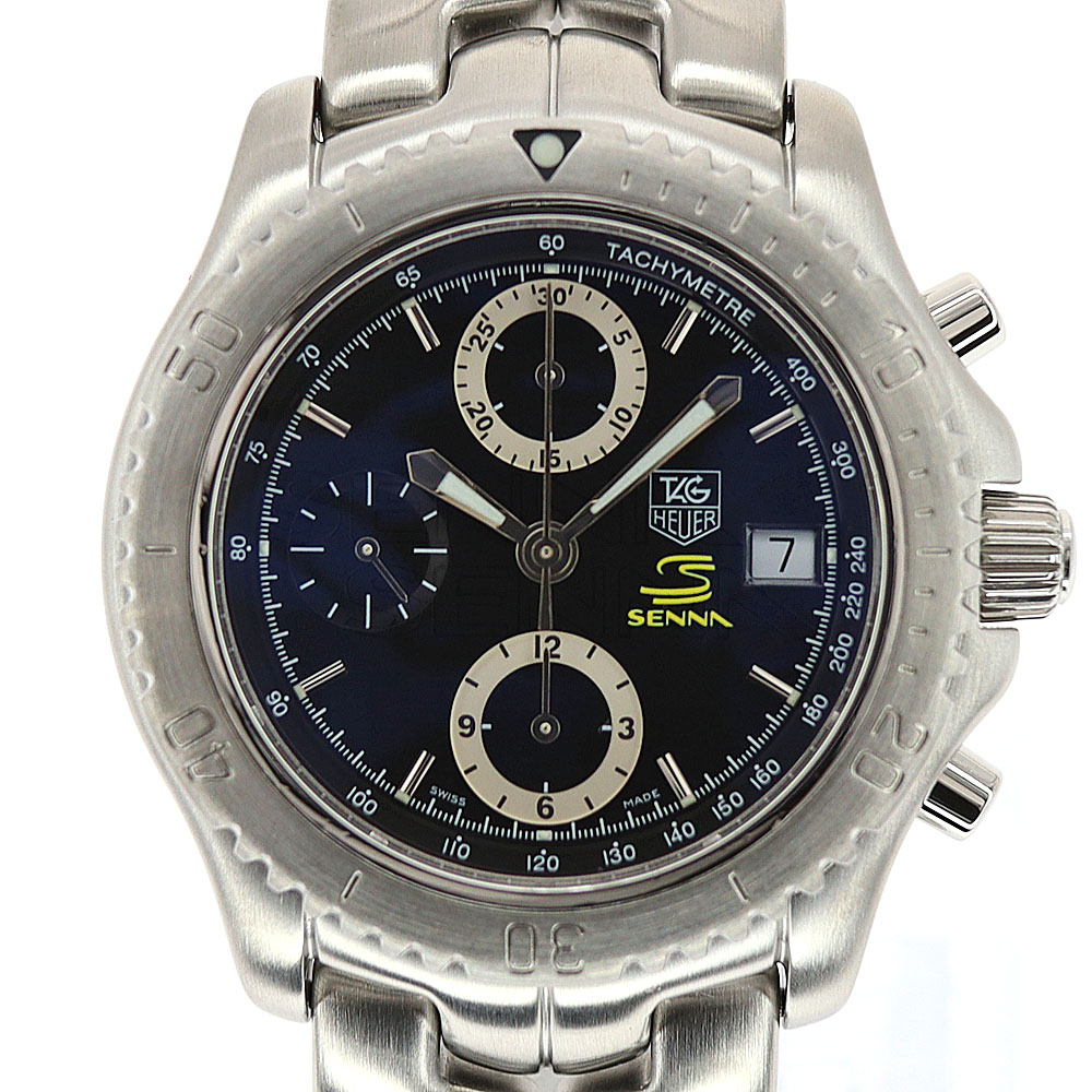 タグホイヤー Tag heuer CT5114.BA0550 リンク アイルトンセナ ブラック 4000本限定【中古】