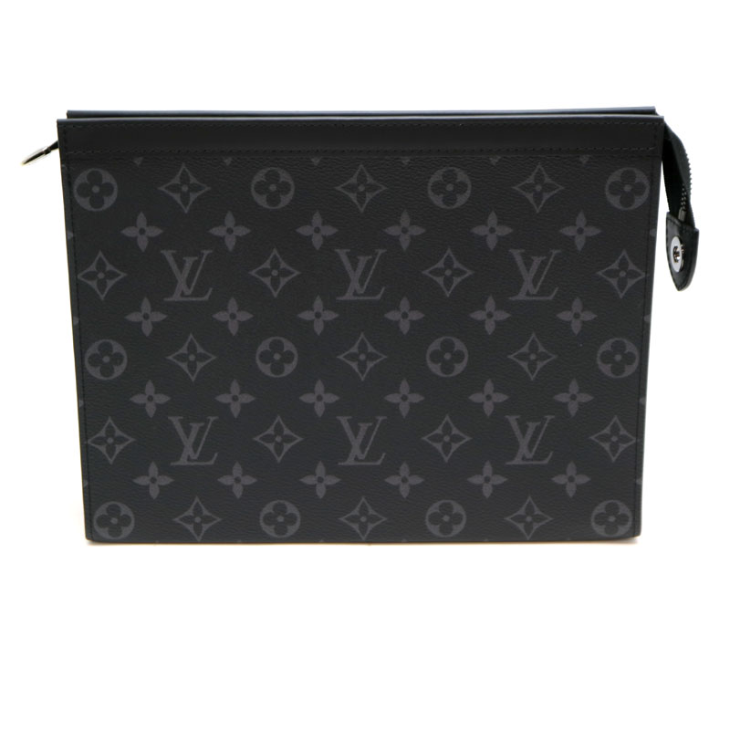LOUIS VUITTON【ルイヴィトン】M61692　ポシェットヴォワヤージュ　モノグラムエクリプス　グレー系　ポーチ　セカンドバッグ　クラッチバッグ　鞄　USED-10【中古】A2008560　質屋　かんてい局茜部店