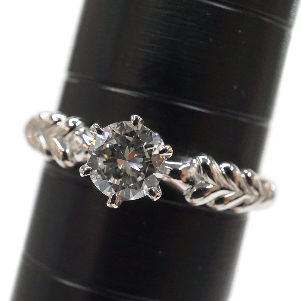 中古美品 Pt900プラチナリング 6g 楽天市場】U【中古】【Pt900】 平打ちリング Pt900 約15号 プラチナ