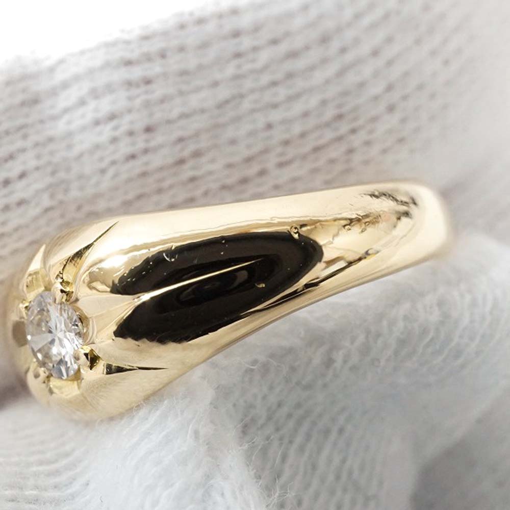 ダイヤモンドリング　k18 中古品　新品仕上げ済み 質屋かんてい局オンラインショップ / 細畑店 K18 ゴールド D0.14ct